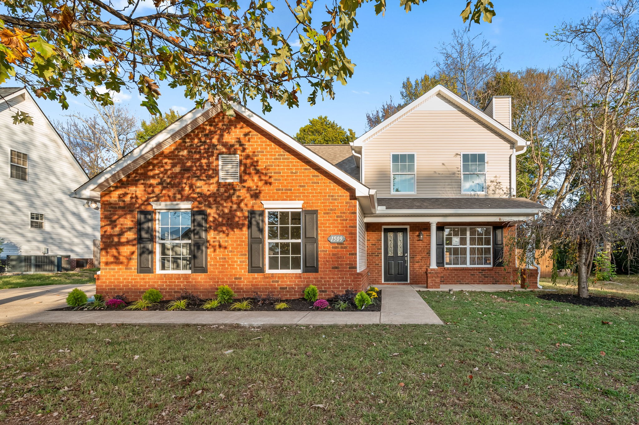 front view of house with a yard