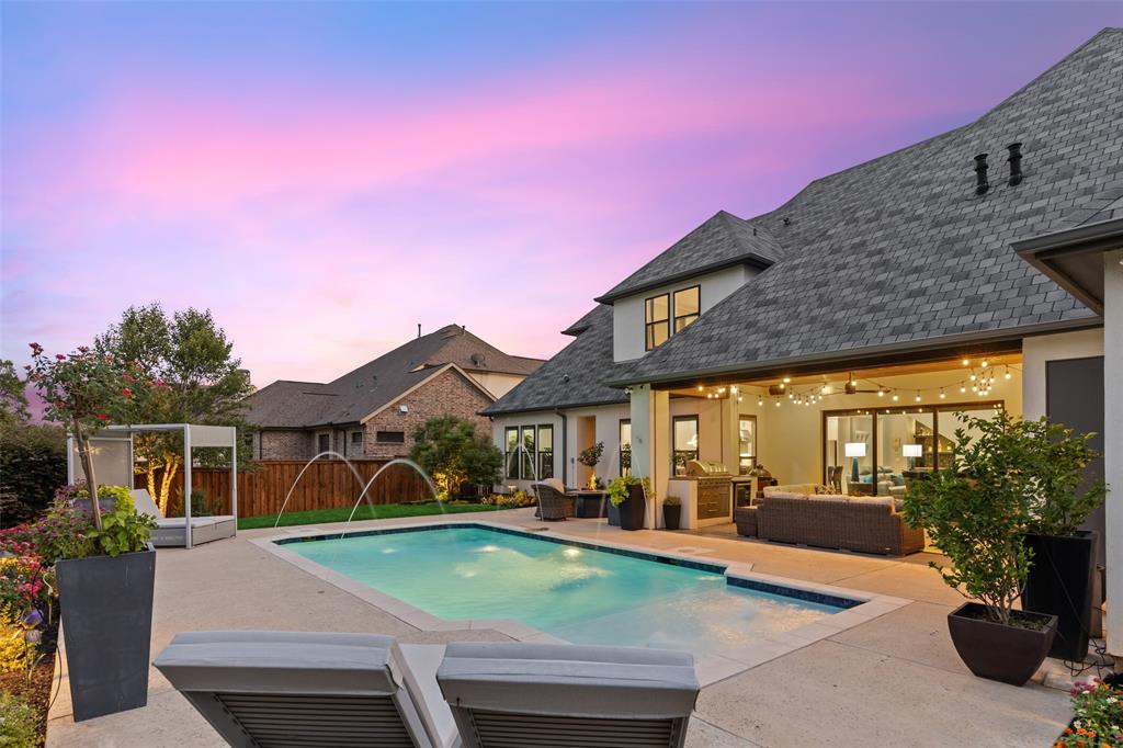 a view of a house with a patio