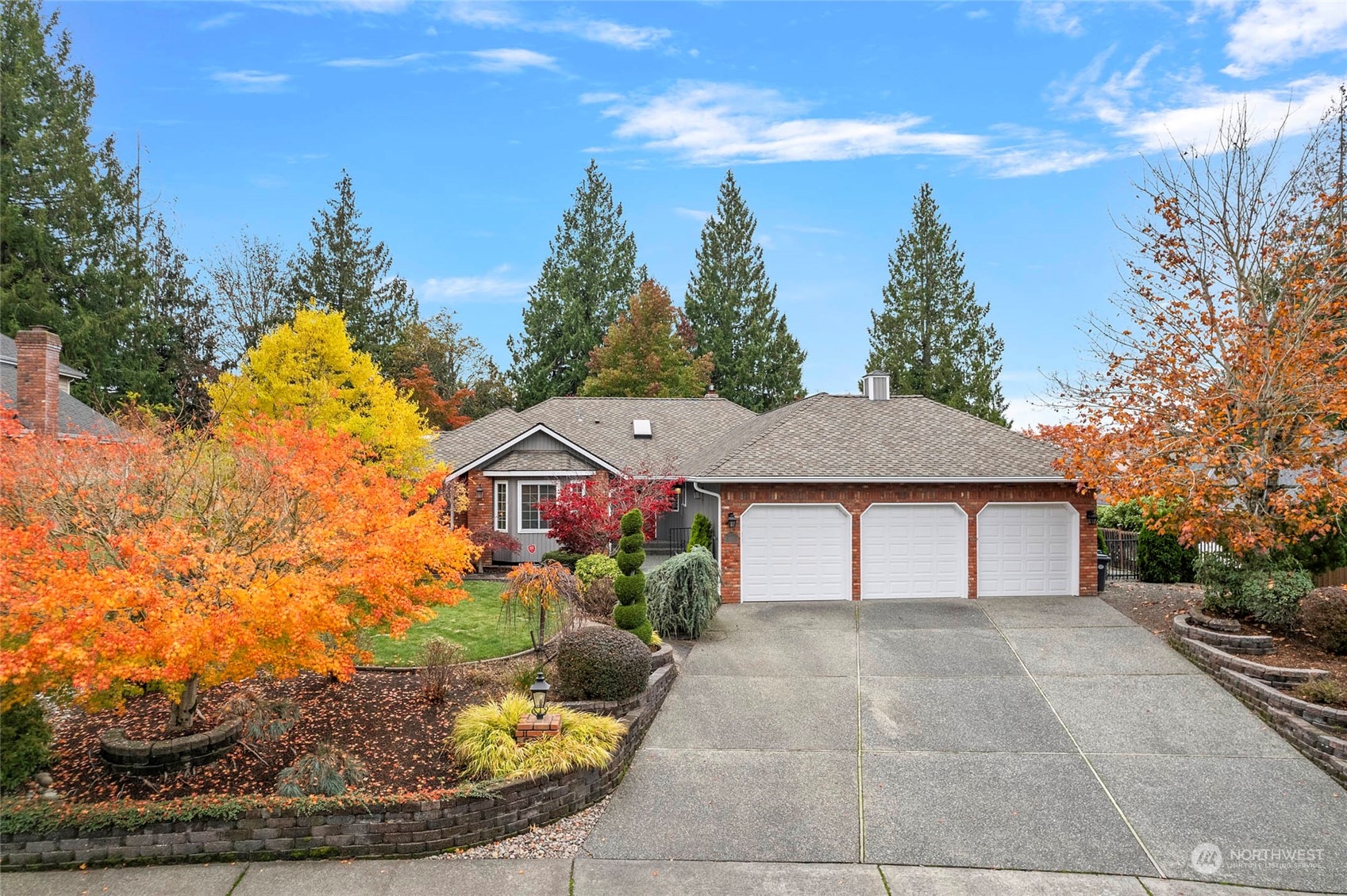 a house with trees in the background