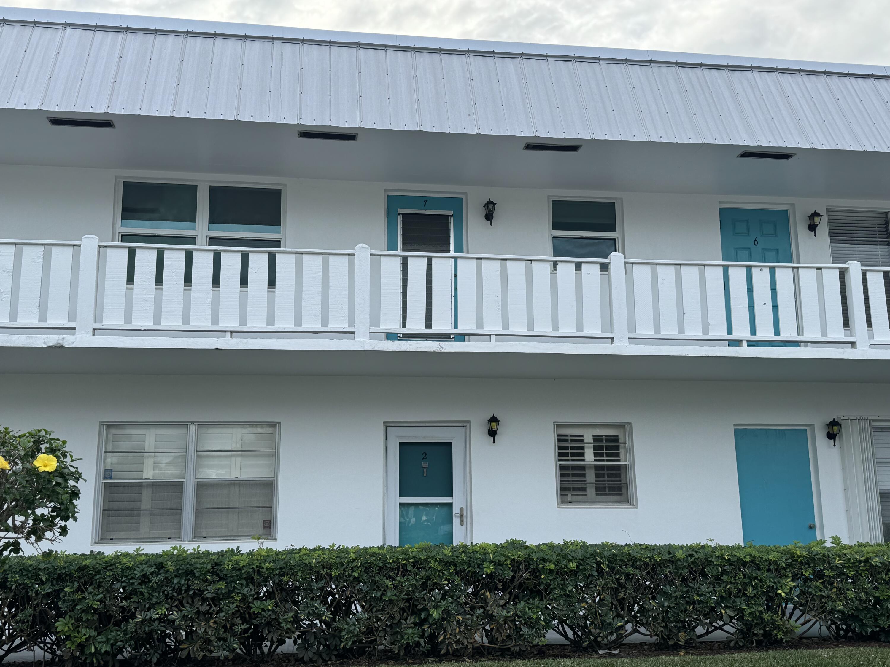 a front view of a house with balcony