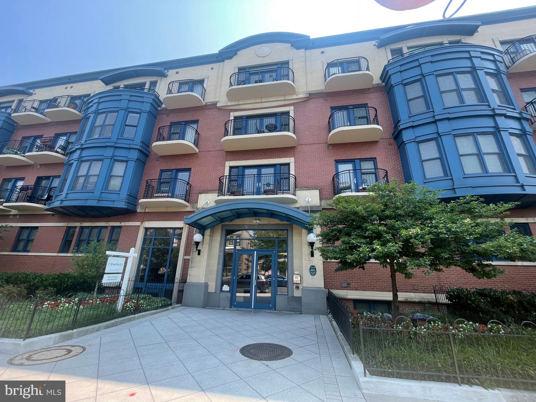 a view of a building with a porch