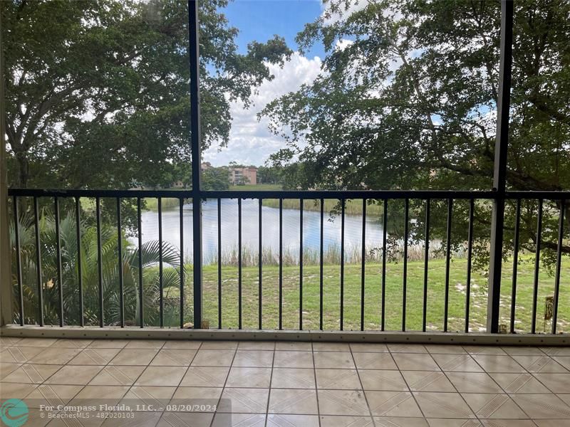 a view of a balcony