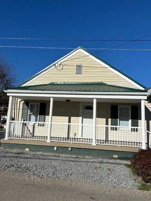 a front view of a house with windows