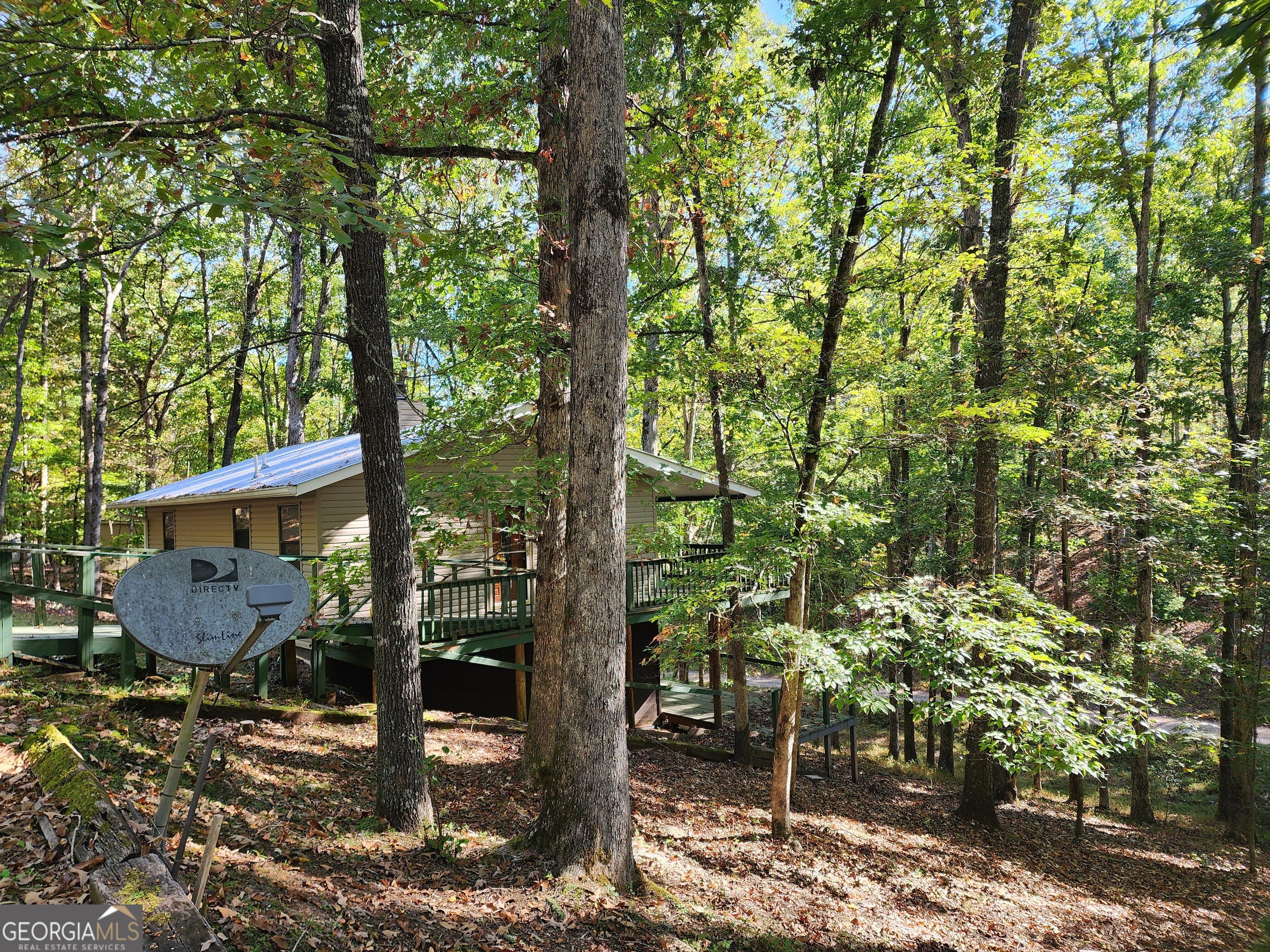 a view of a back yard