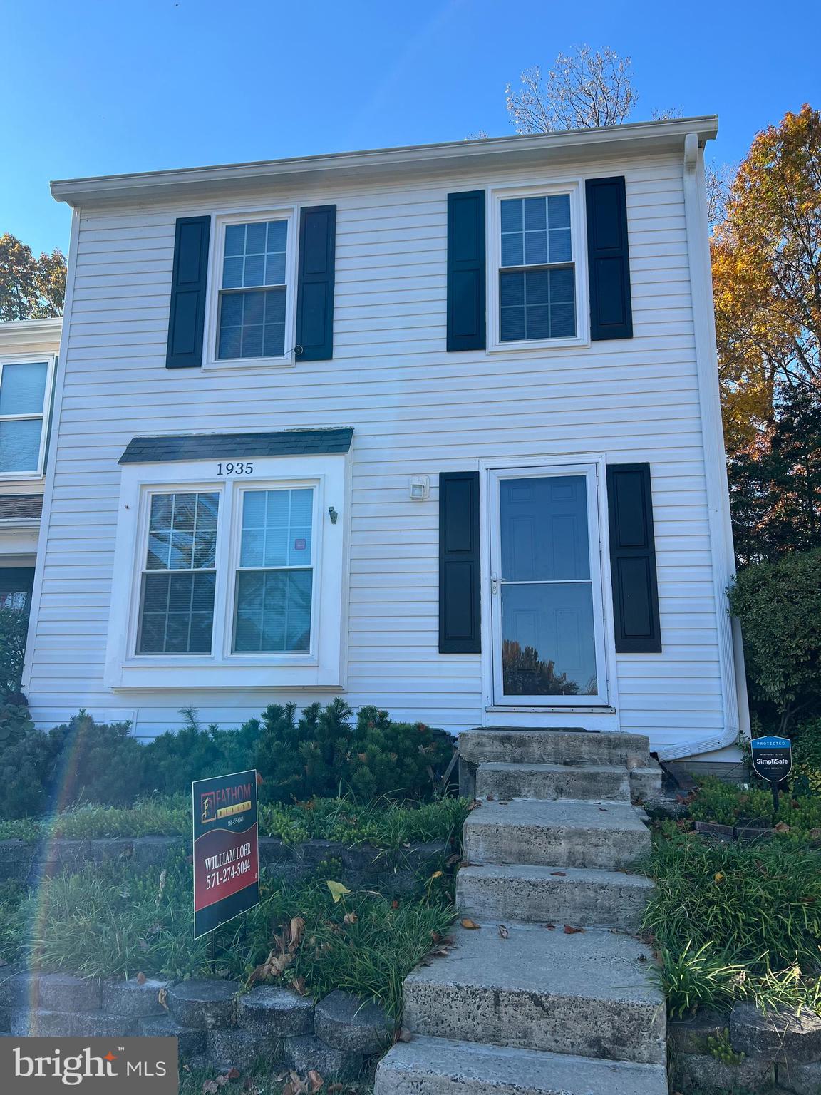 a front view of a house