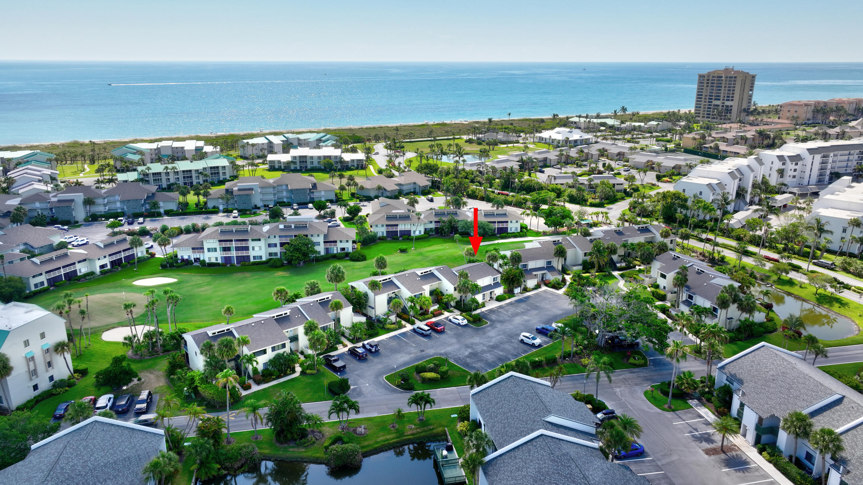 an aerial view of multiple house