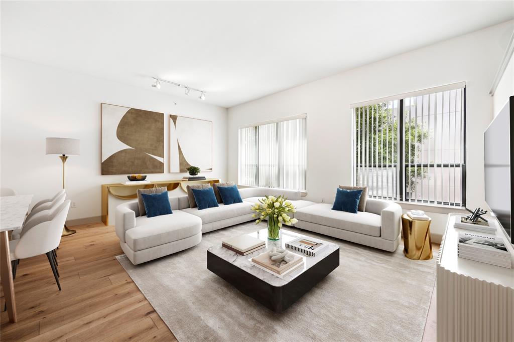 Welcome to 1901 Post Oak Blvd #2203. Experience the ideal fusion of sophistication & convenience in this extraordinary condo, where modern design harmonizes w/ the dynamic energy of city living! Picture is virtually staged.