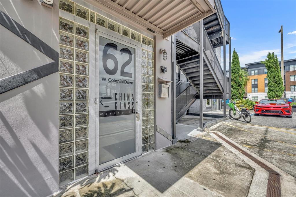 a view of front door and porch