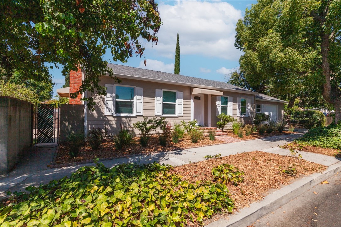 front view of house with a patio