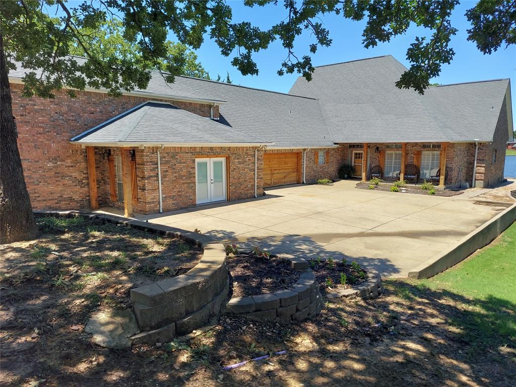 a backyard of a house