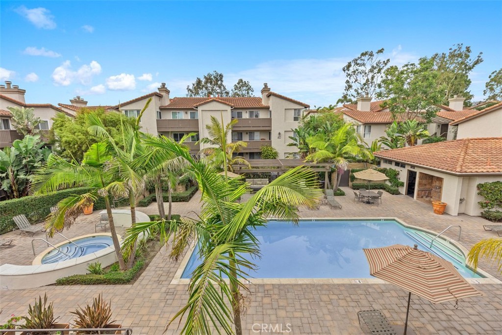 View of pool from unit