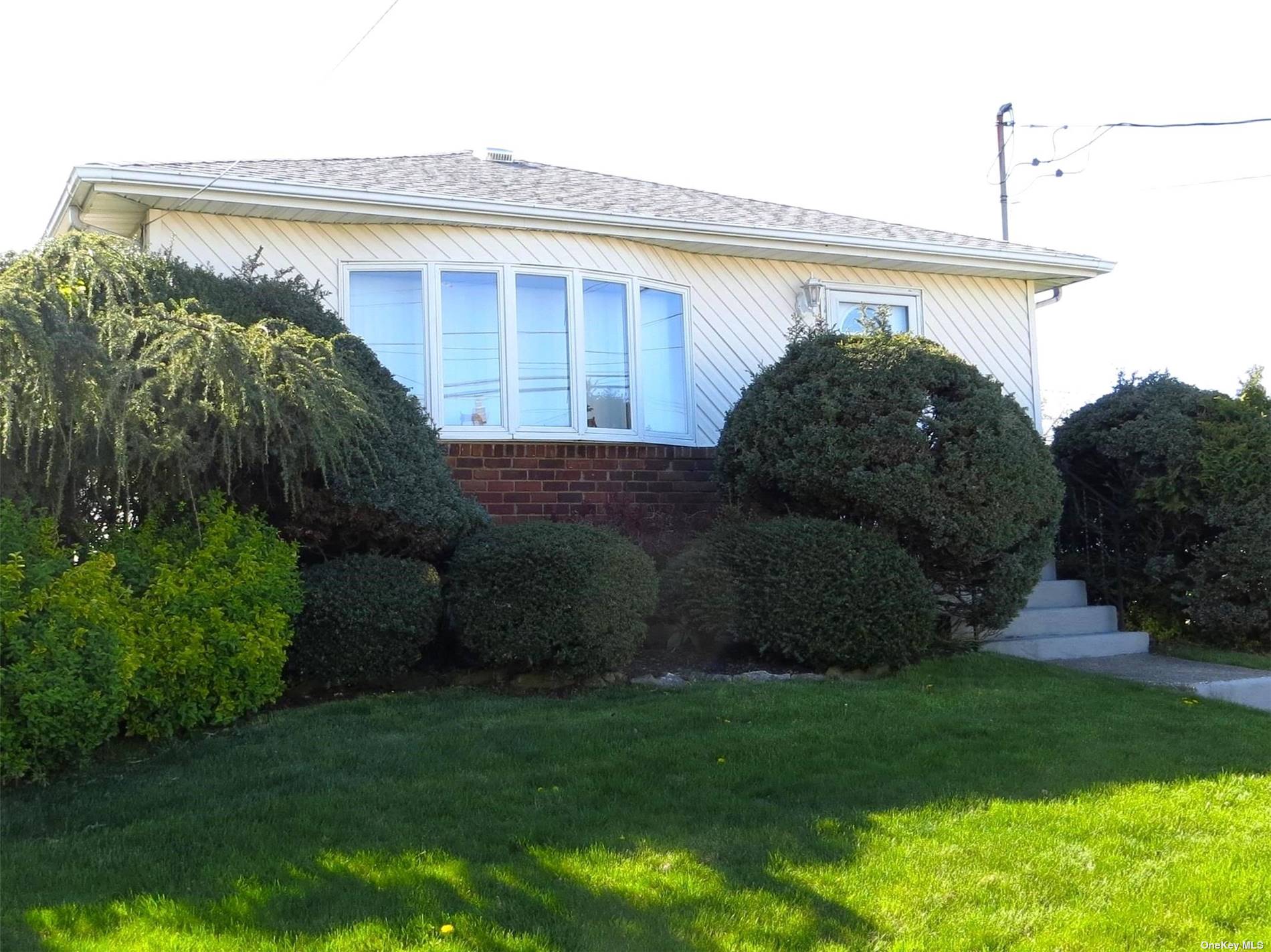 a view of a back yard of the house