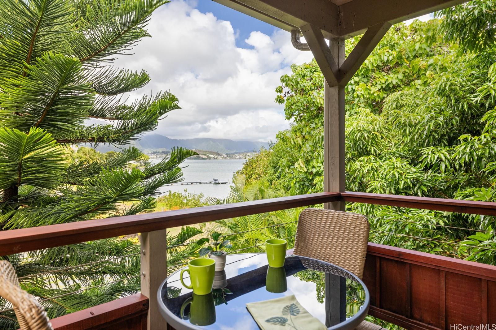 a view of a two chair in the balcony