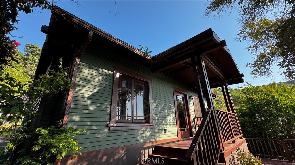 a view of outdoor space and deck