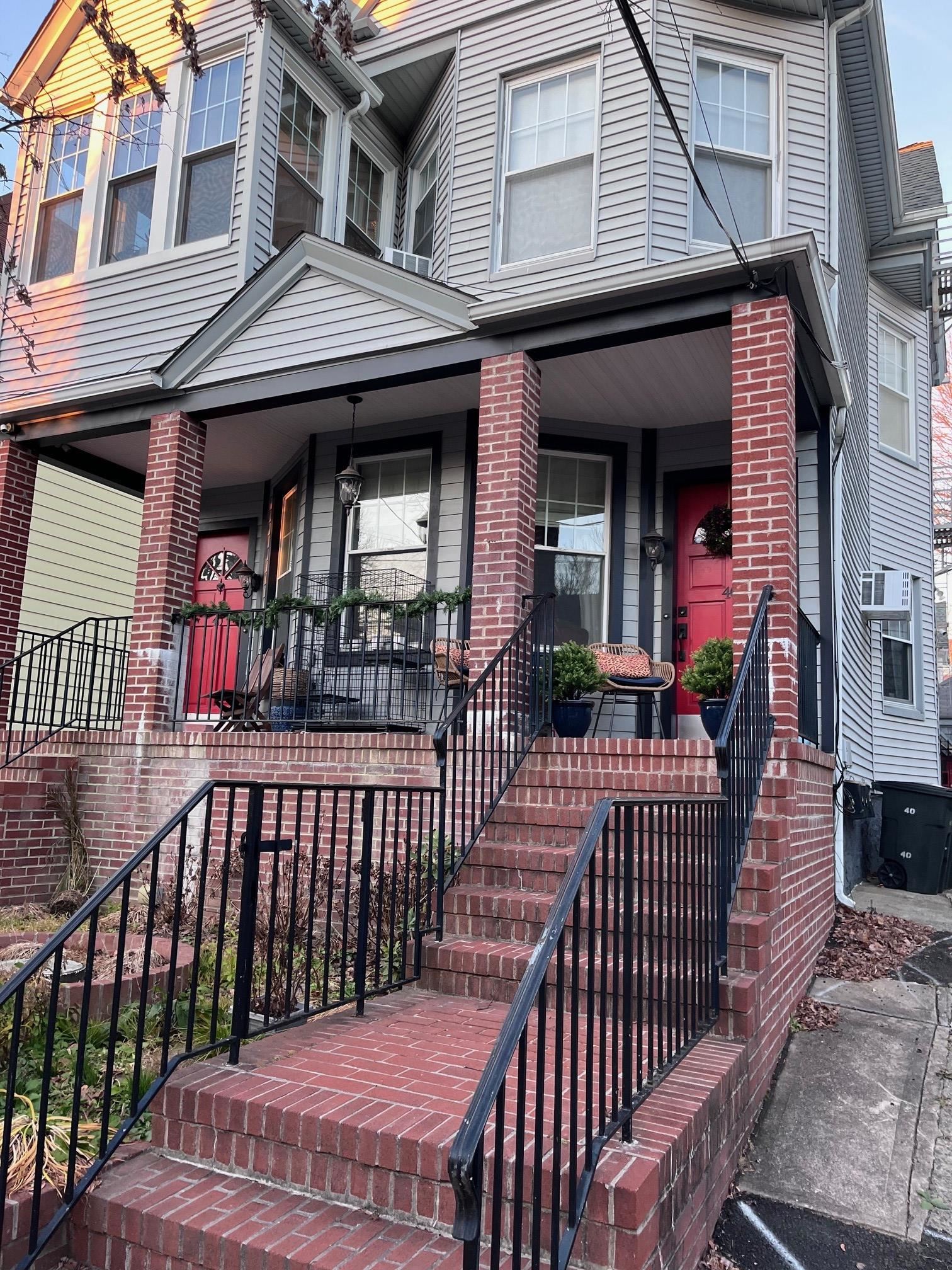 a view of a house with a porch