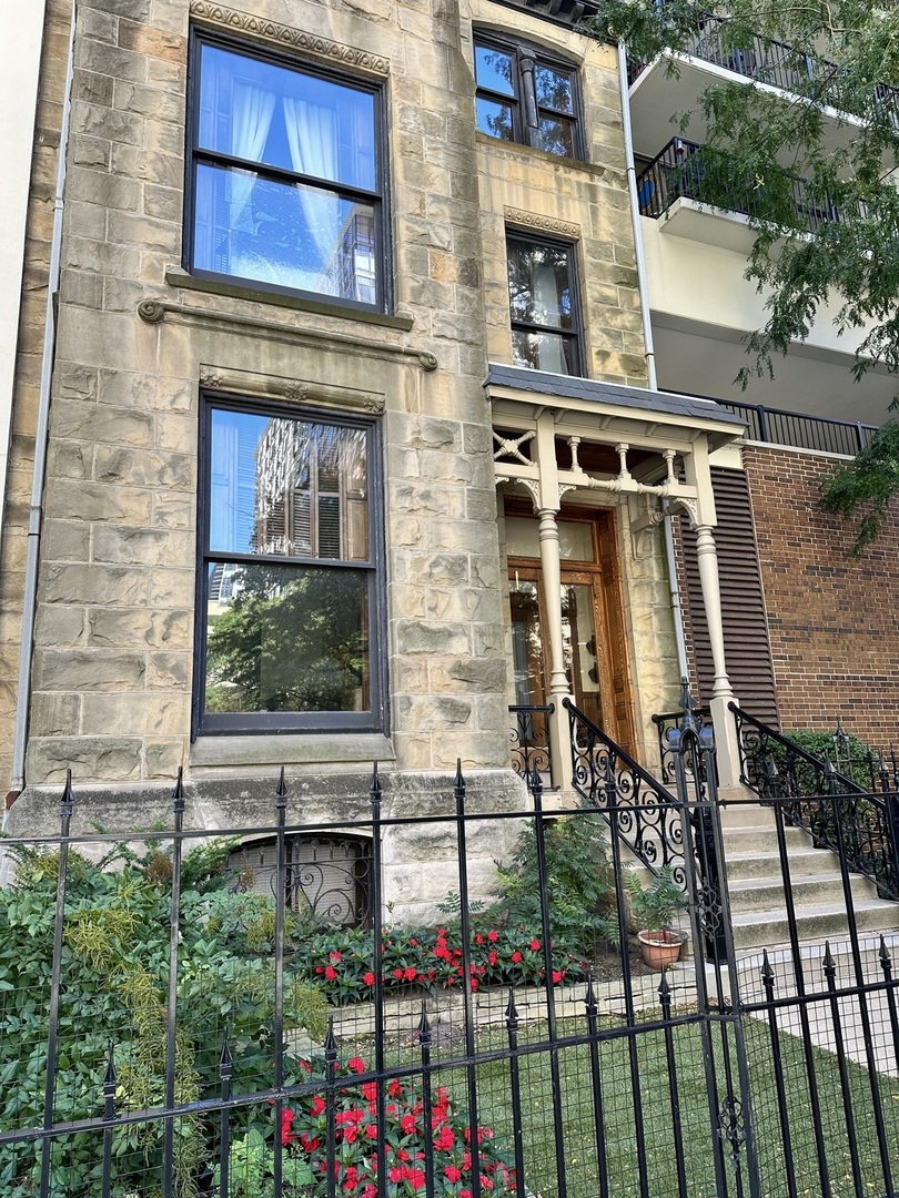 a view of building from balcony