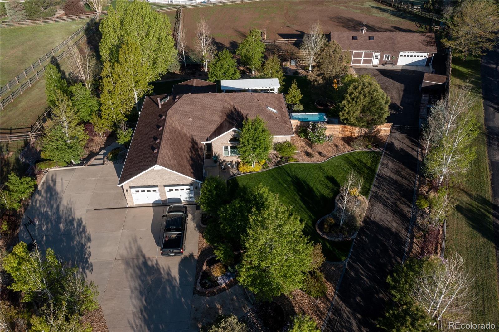 a view of yard and outdoor seating