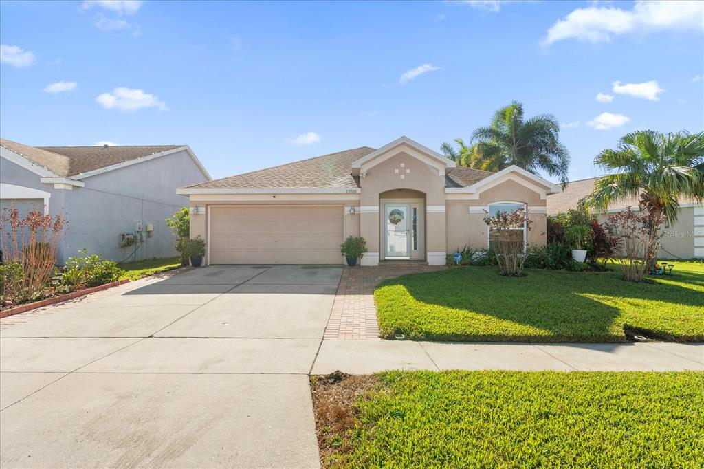 Beautiful Front View with Sidewalk from the Street