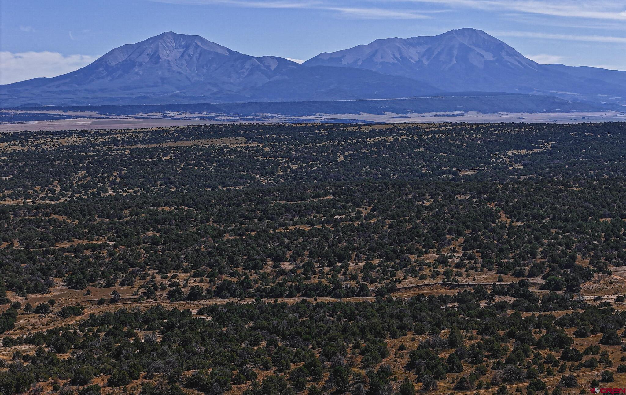 a view of an outdoor space with mountain view