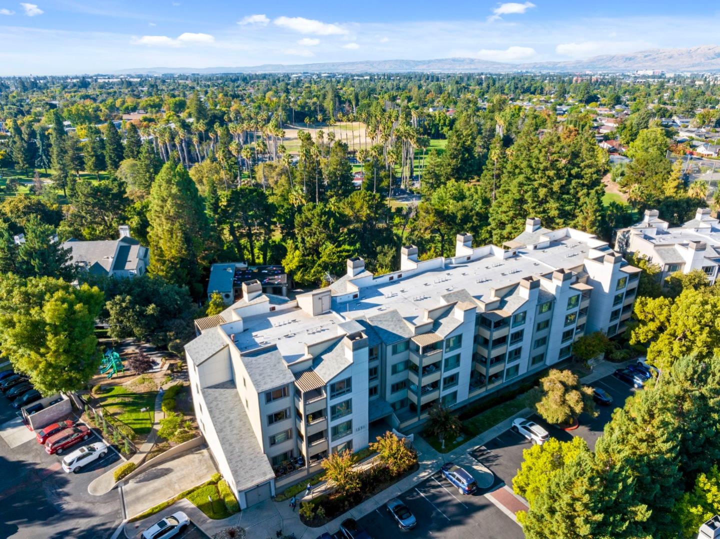 a view of an outdoor space with city view