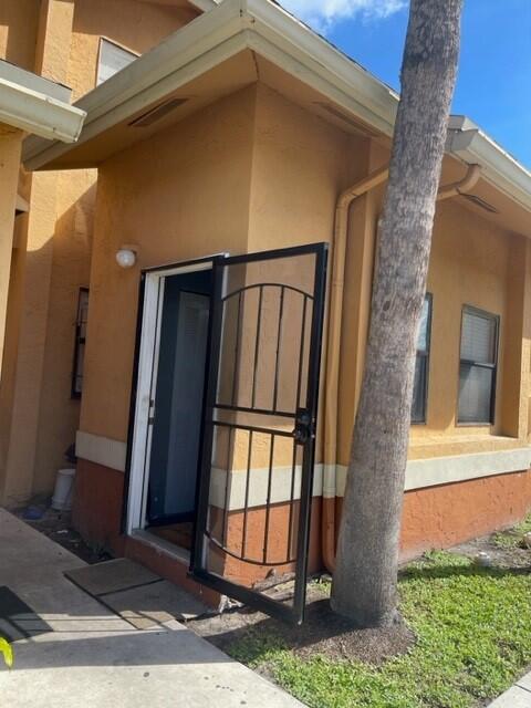 a view of front door of a house