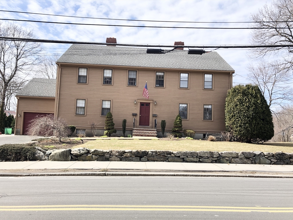 a front view of a house