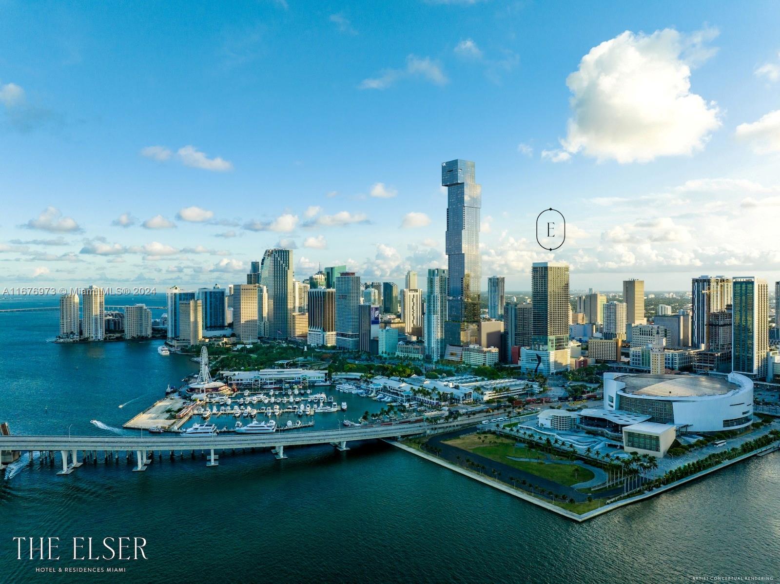 a view of a city with tall buildings