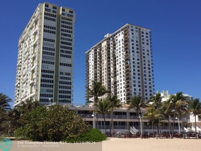 PBC bldgs. from the beach