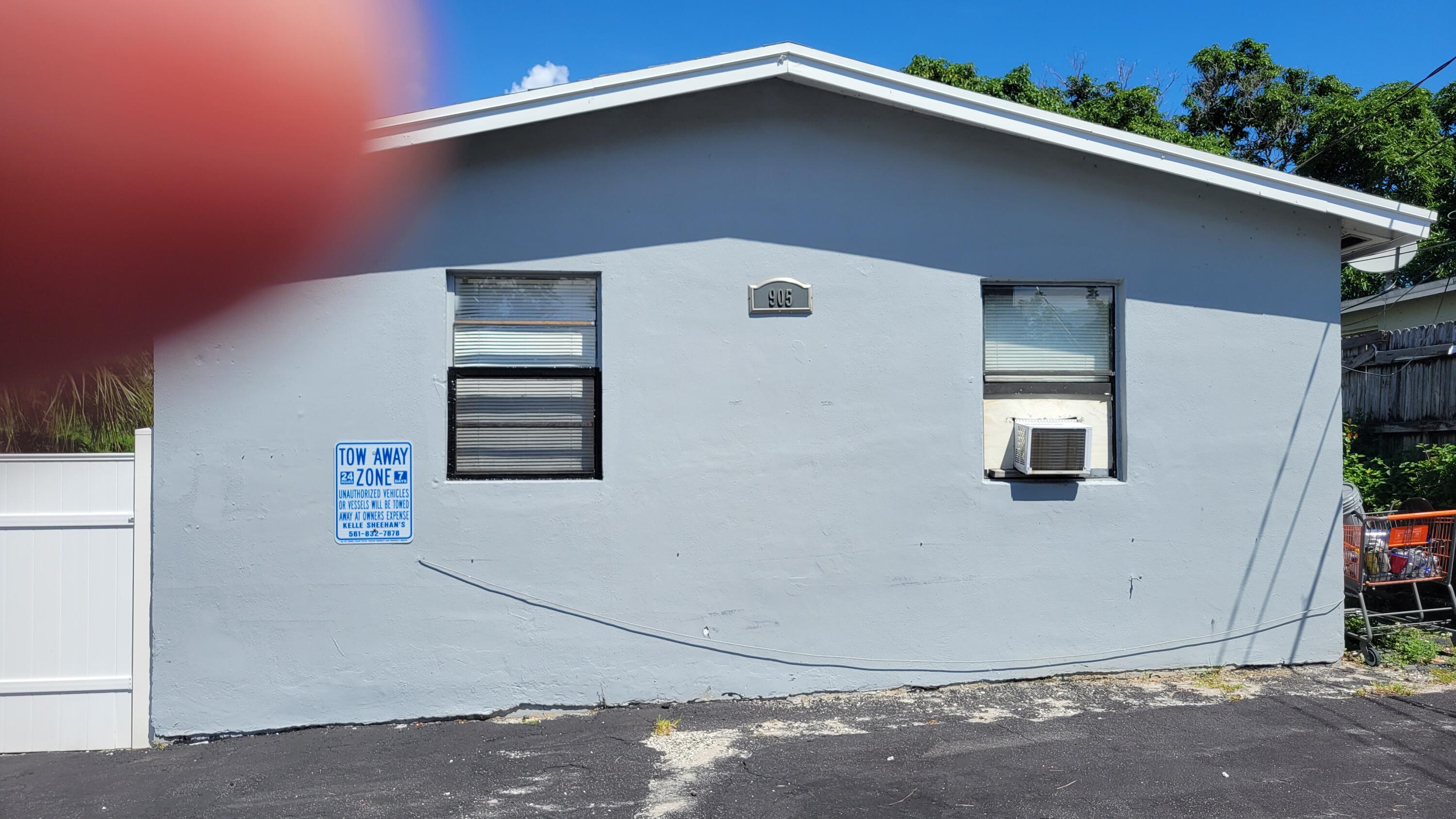 a front view of a house