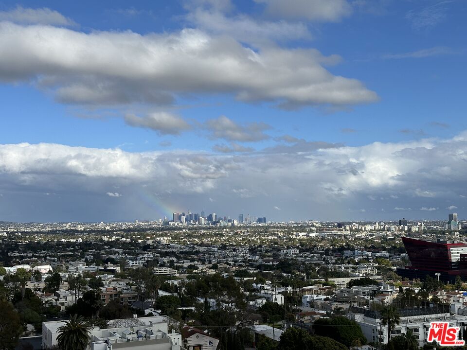 an aerial view of a city