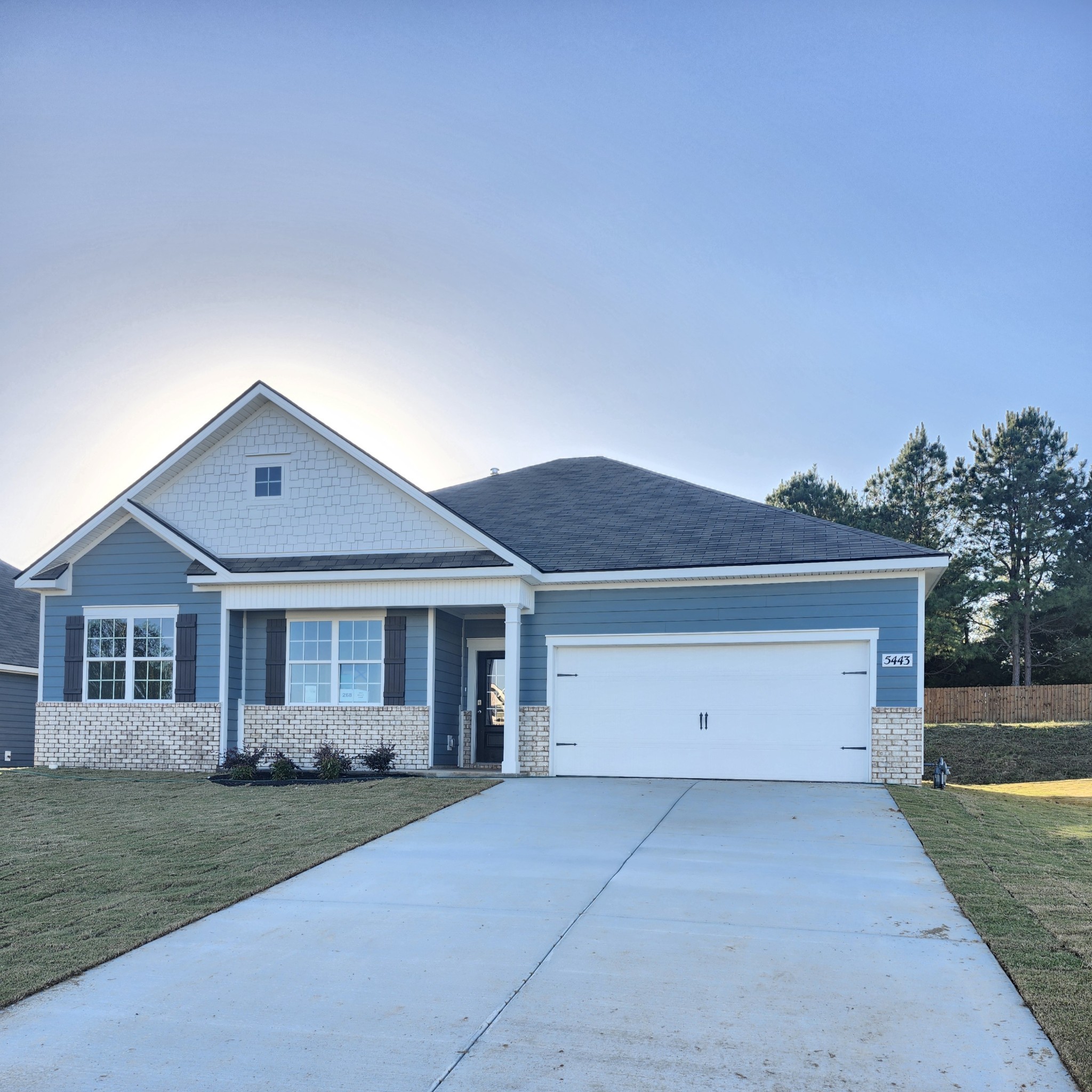 front view of house with a yard