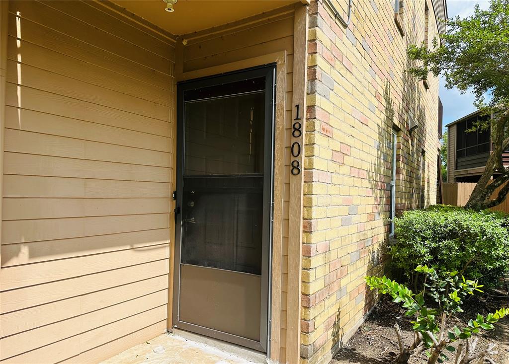 a view of front door