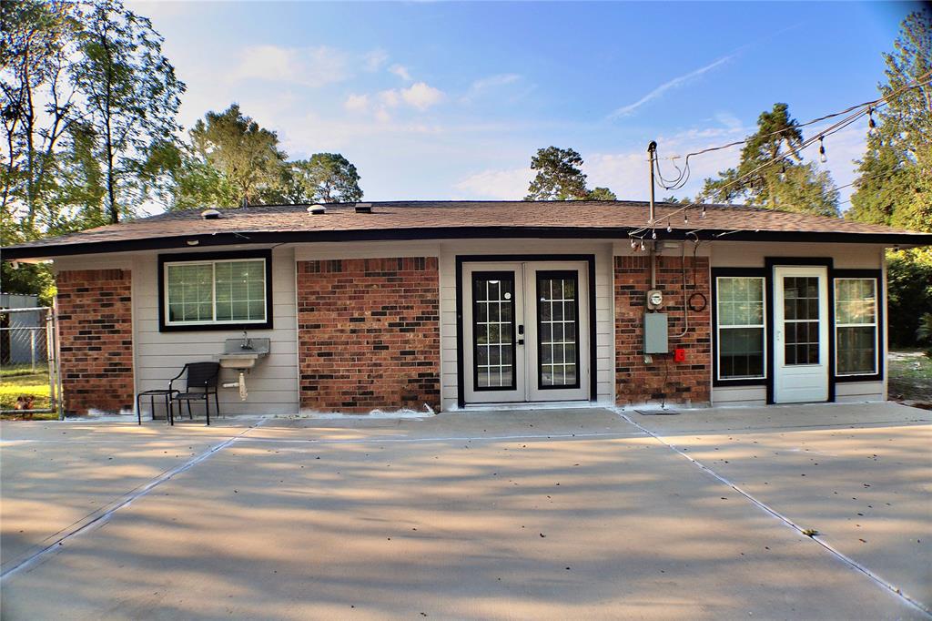 a view of a house with a patio