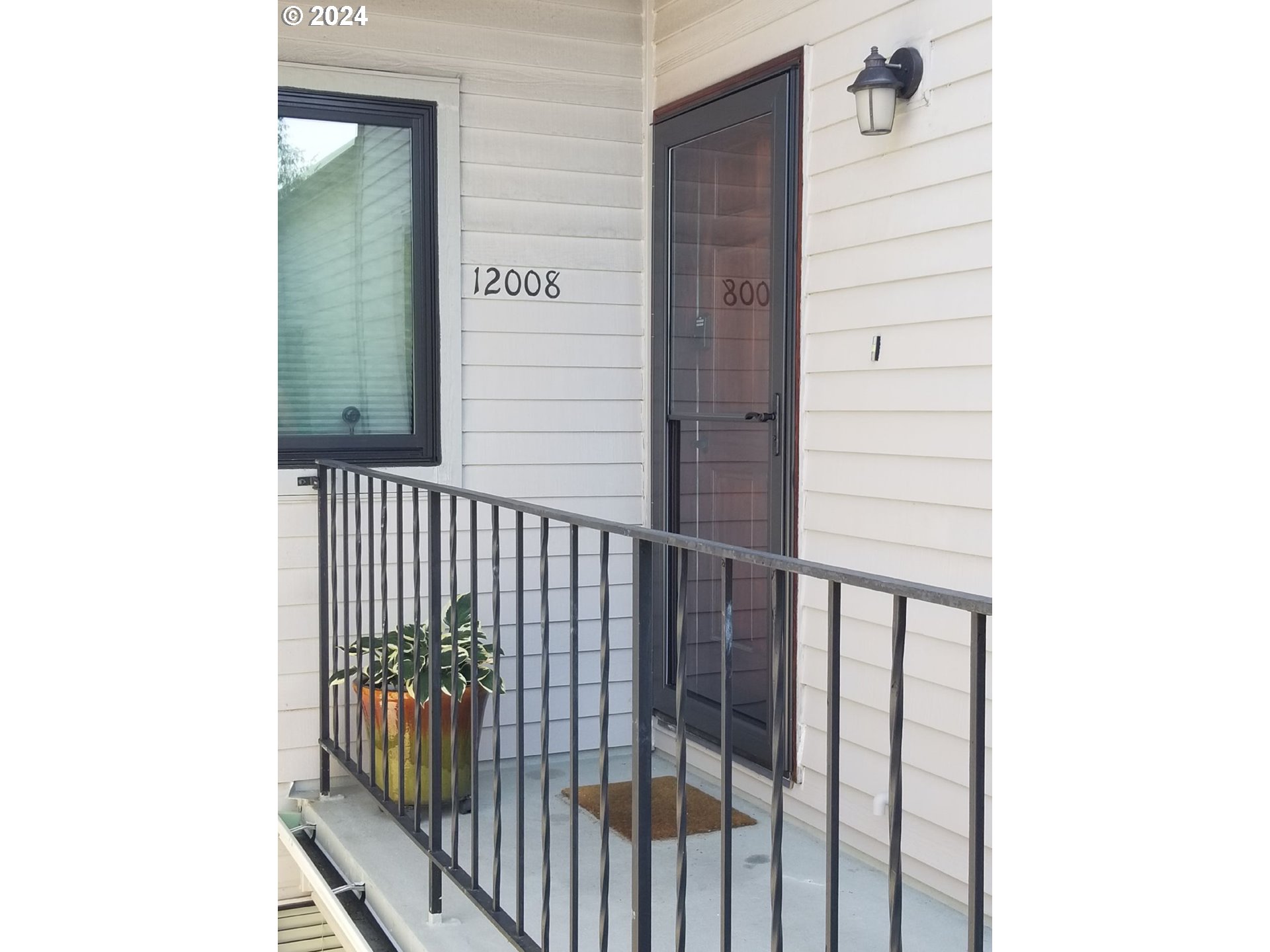 a view of a balcony