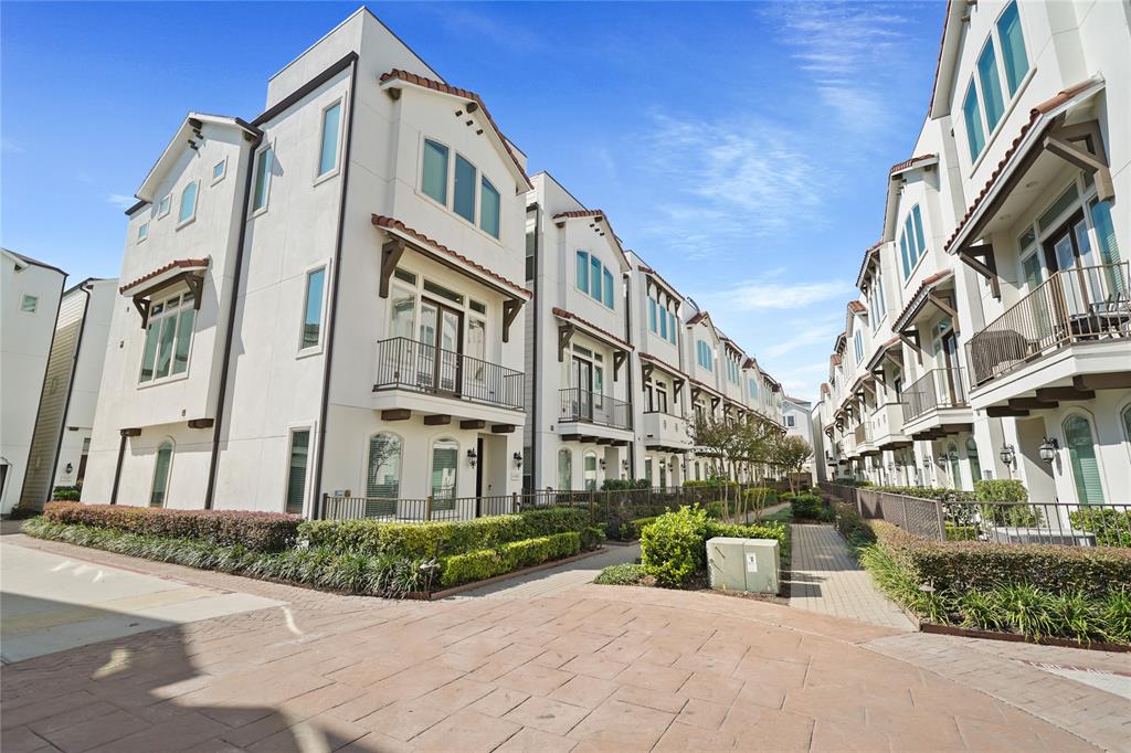 a view of a building with a street