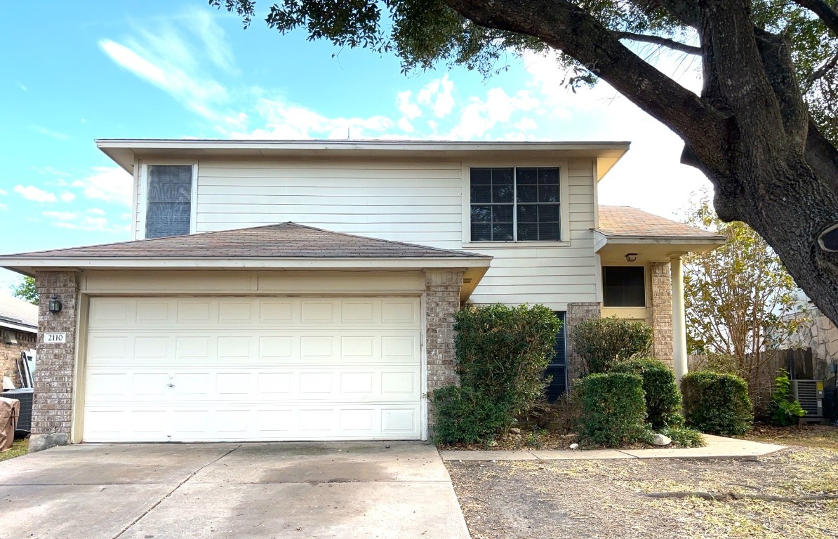 a front view of a house