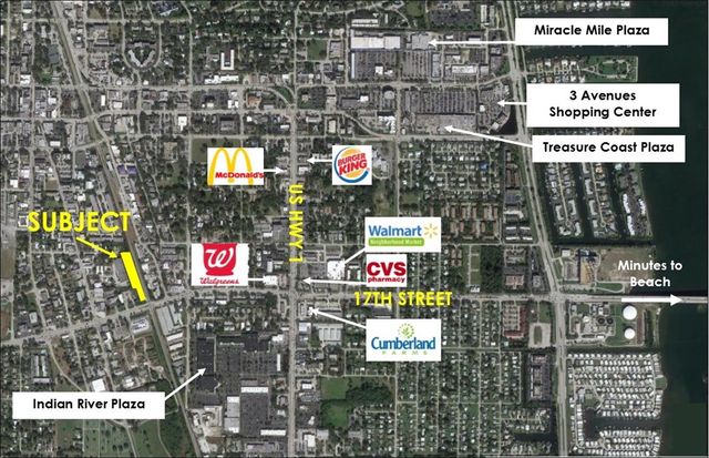 Center Map of Treasure Coast Square - A Shopping Center In Jensen