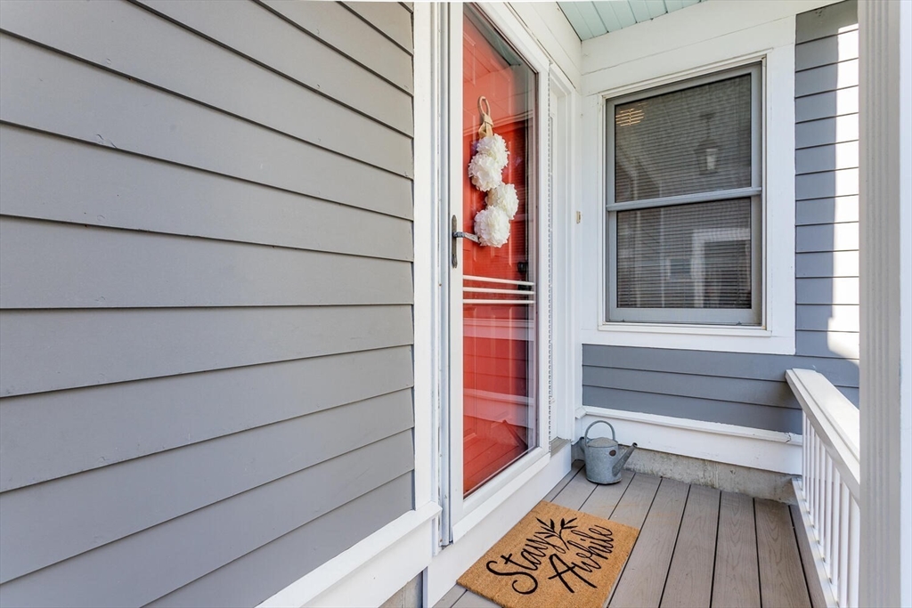 a view of front door of house