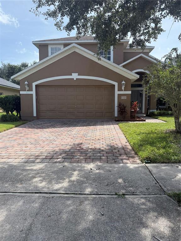 a front view of house with yard