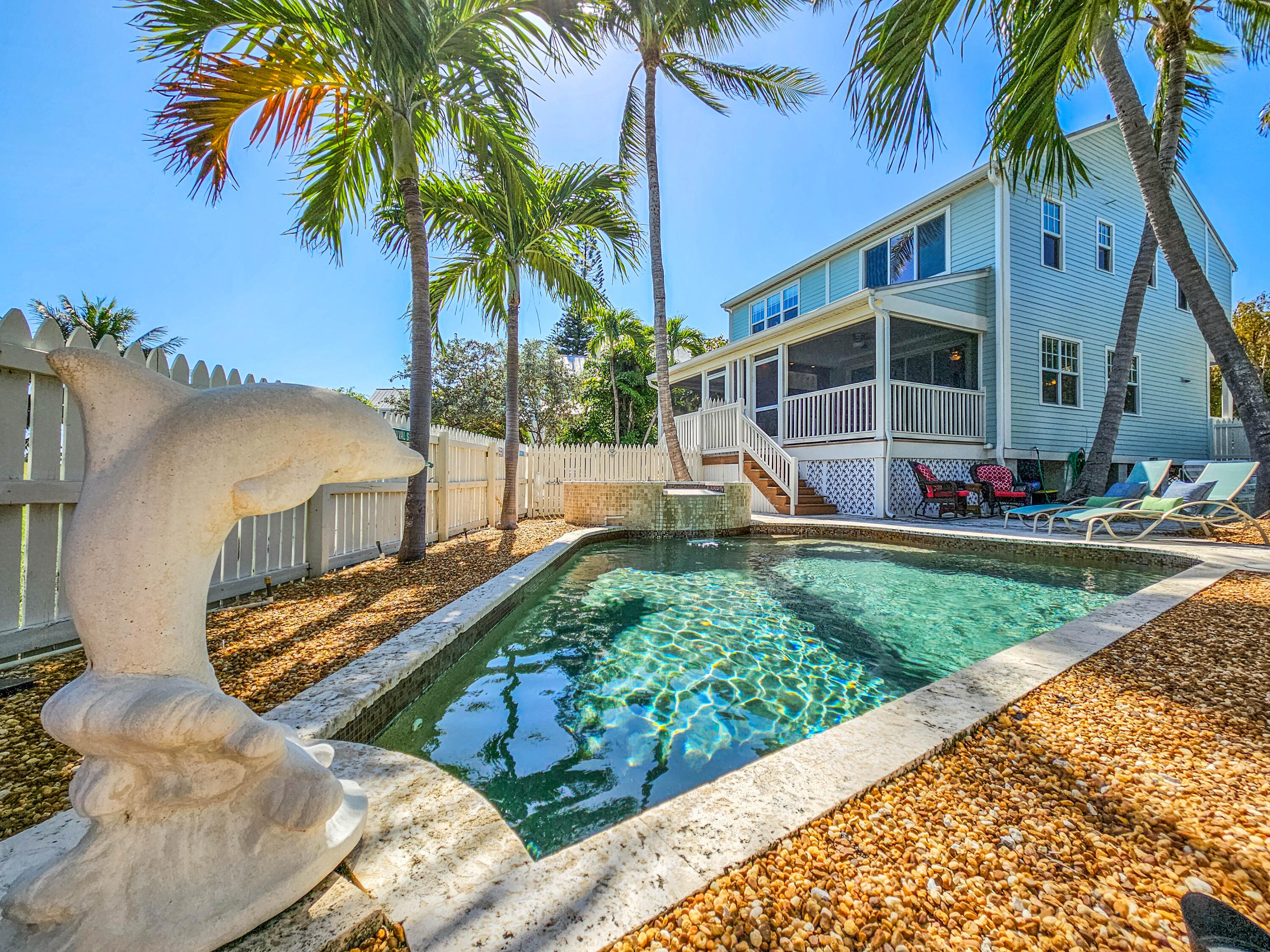 a view of outdoor space yard deck front of house