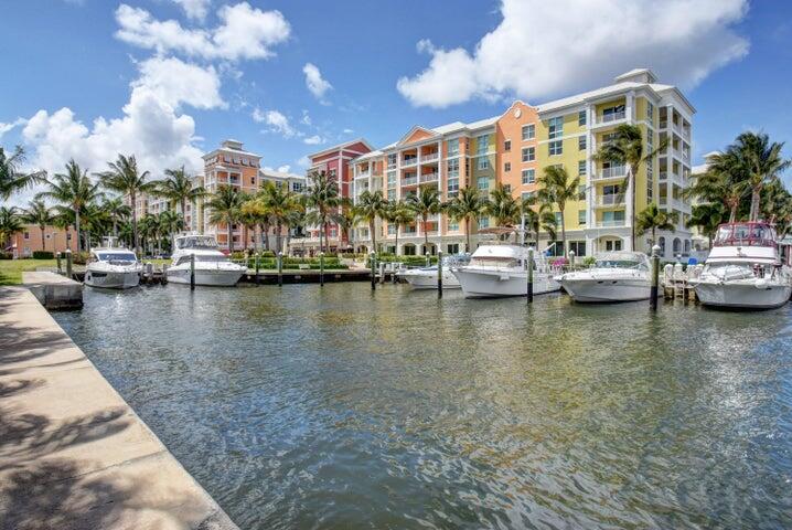 a view of a lake with houses