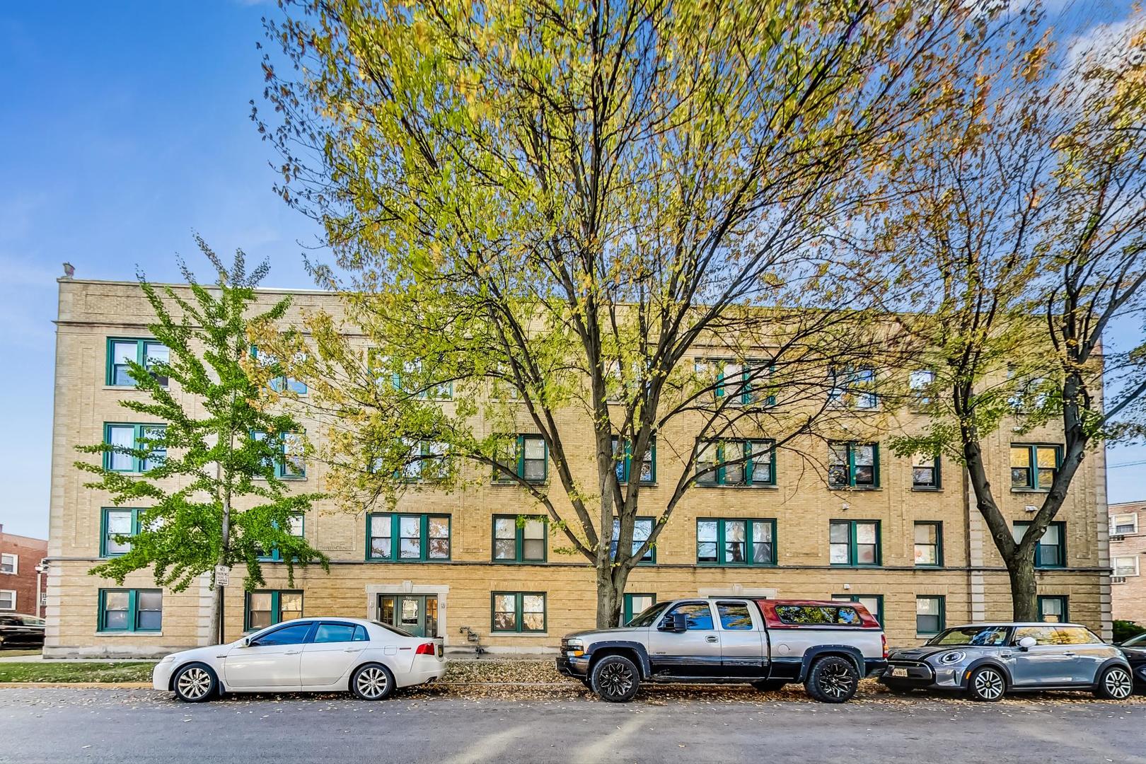 a car parked in front of a building