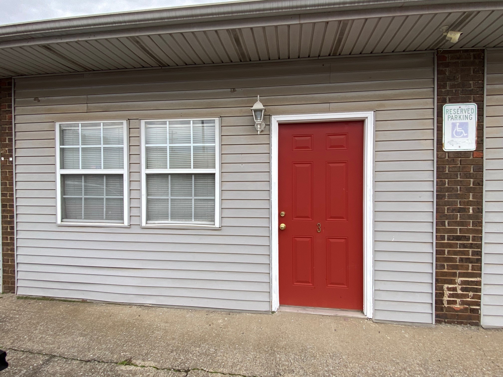 a view of front door