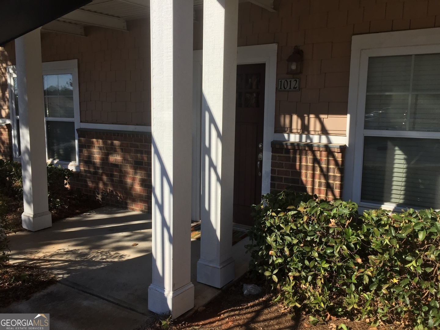 a view of a door of the house