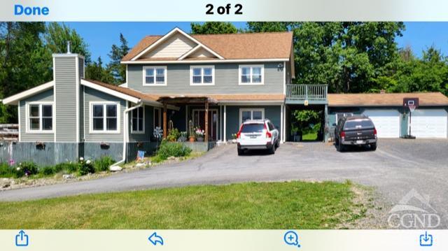 a car parked in front of a house