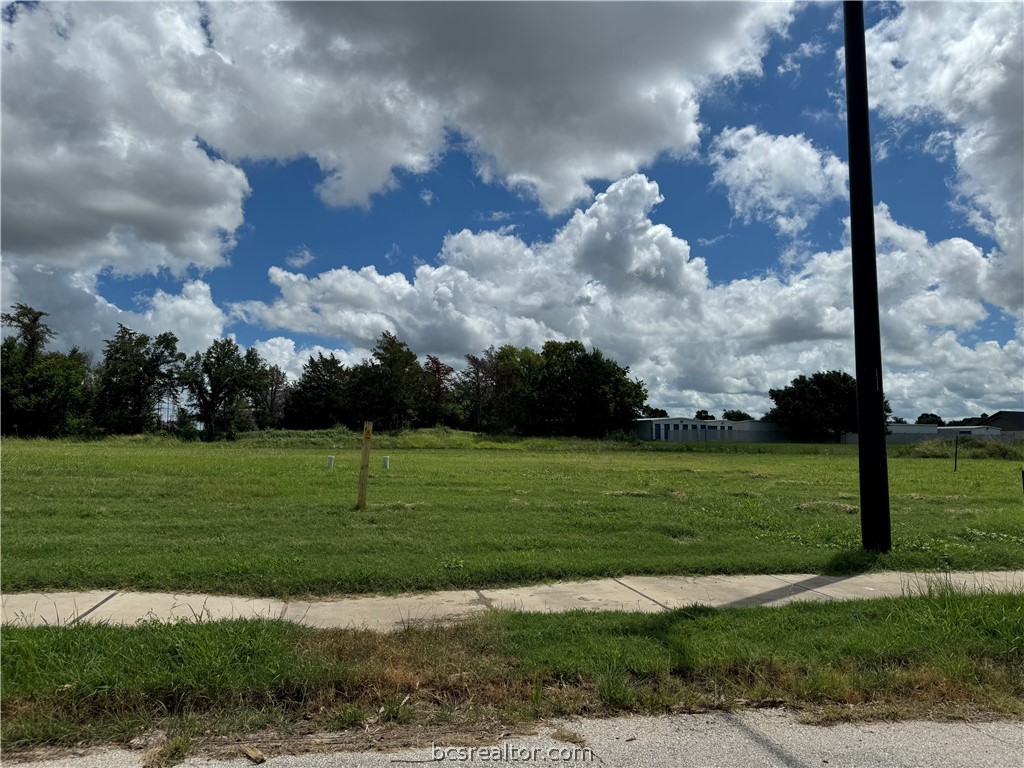 a view of a golf course with a big yard