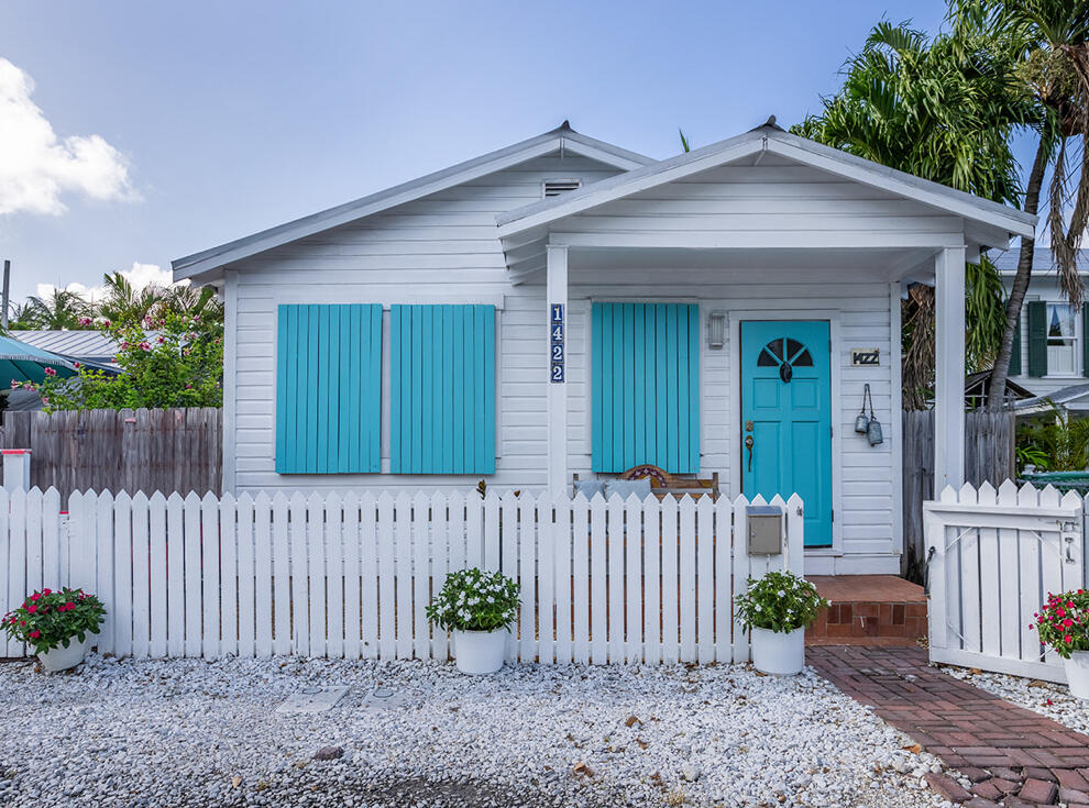 a front view of a house