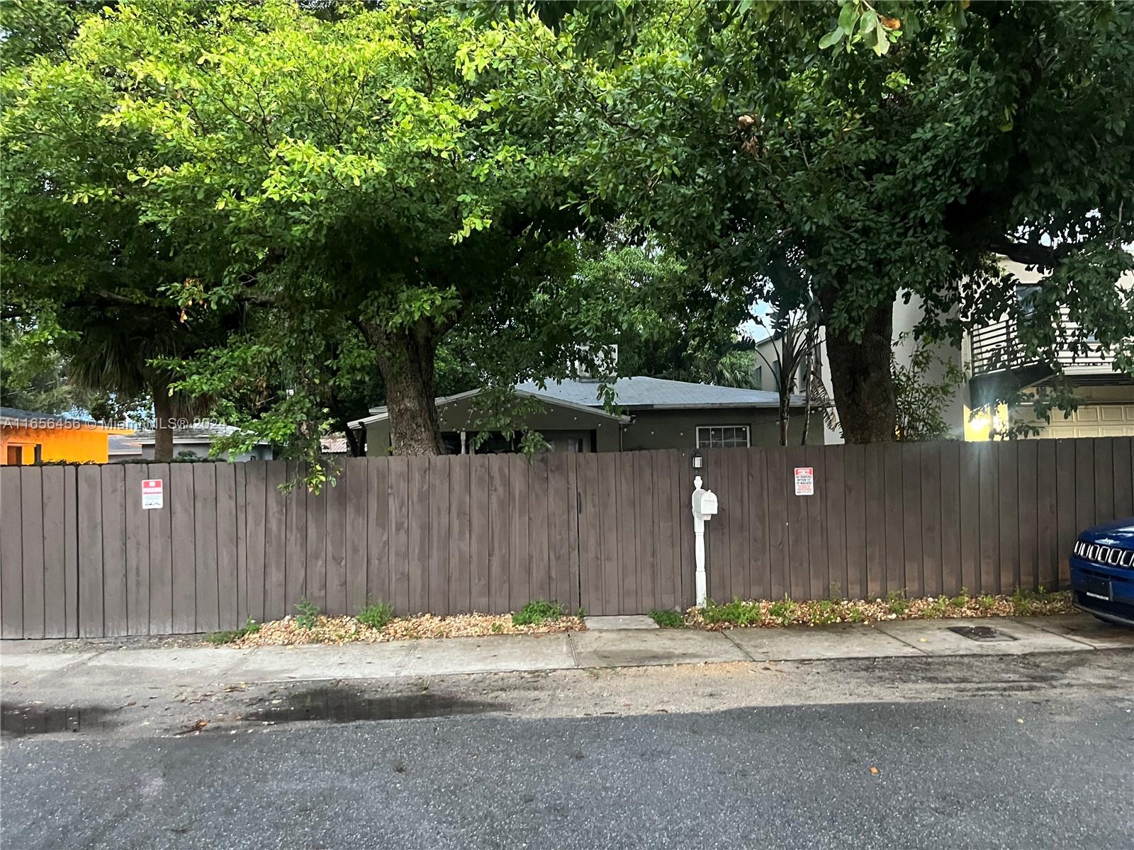 a backyard of a house