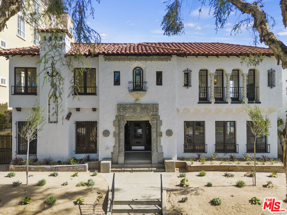 a front view of a house