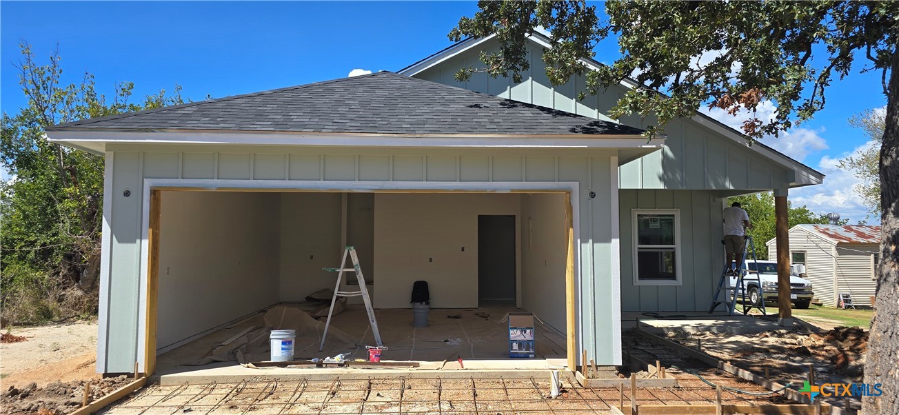 a front view of a house